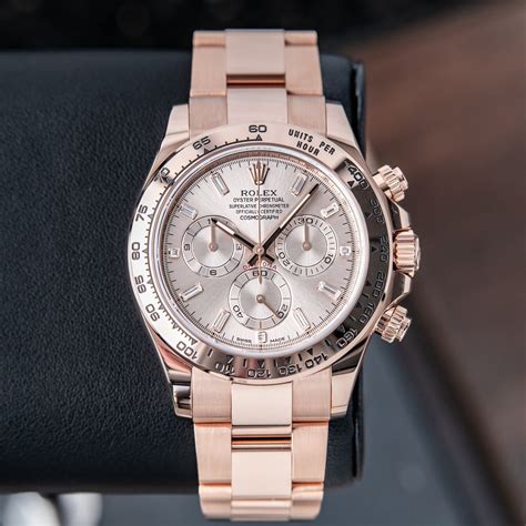 rolex daytona rose gold vs white gold|rolex rose gold daytona chronograph.